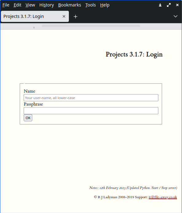 Project-server login